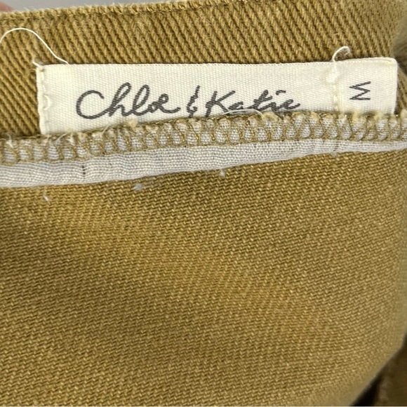 Chloe & Katie Mustard Yellow Full Zip Mini Skirt M - Picture 5 of 5